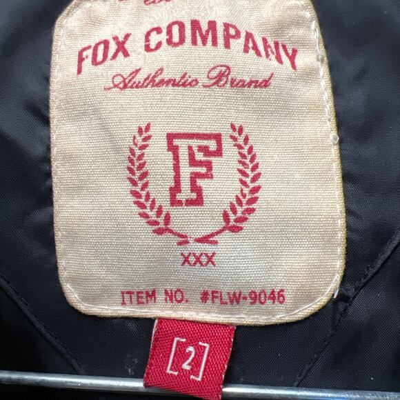 Fox Company Women’s Absolute Queen Full Zip Lightweight Puffer Jacket Sz 2 Black - Picture 3 of 4